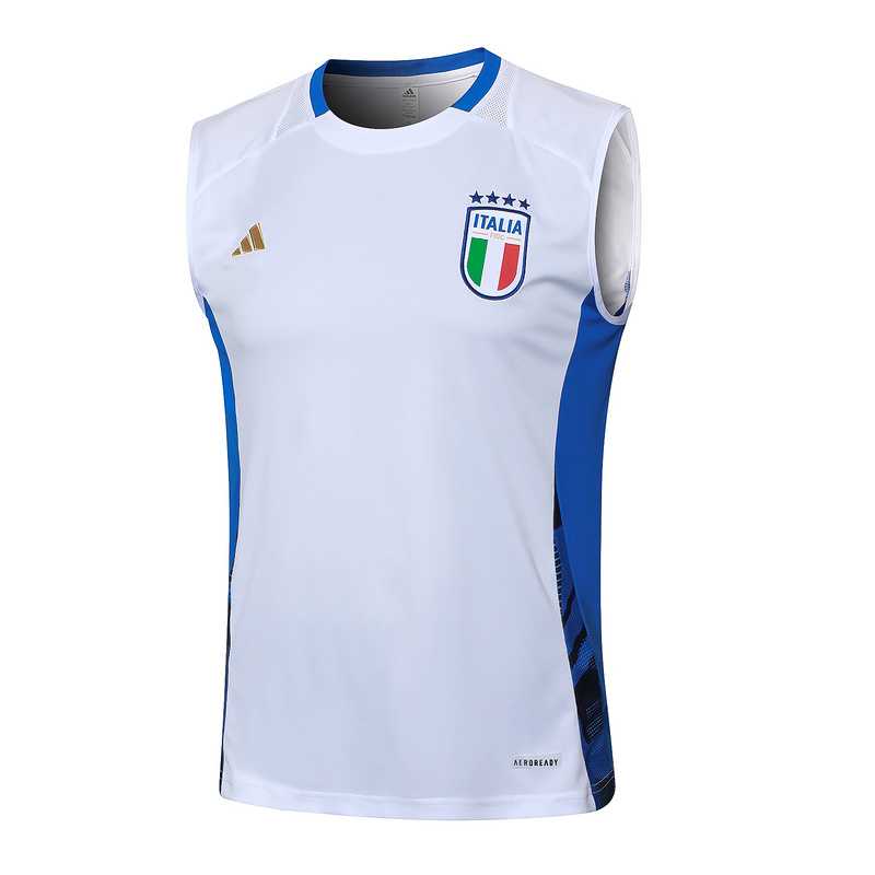 AAA Quality Italy 24/25 White/Blue Vest Jersey